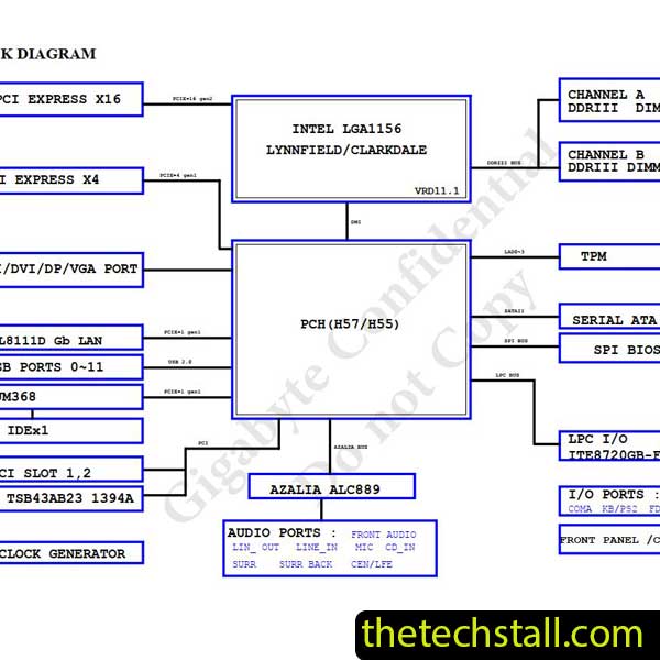 Gigabyte GA-H55-USB3 Schematic Diagram
