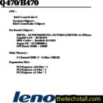 Lenovo Q470 H470 MS-7C43 Schematic Diagram