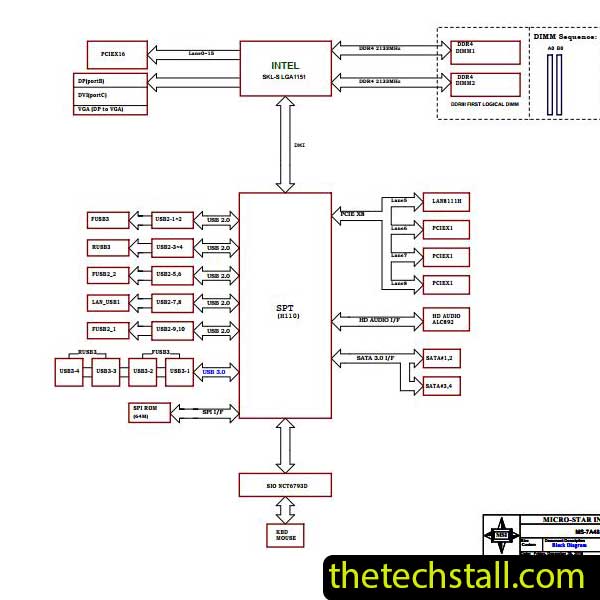 MSI H110M PRO-VDP MS-7A48 Schematic Diagram