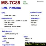 MSI H410M PRO-E MS-7C85 Schematic Diagram