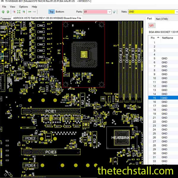 ASROCK X570 TAICHI 80-MXBA80 BoardView File