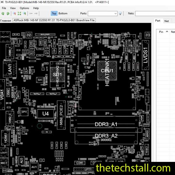ASRock IMB-148-NF D2550 70-PXG2L0-B01 BoardView File
