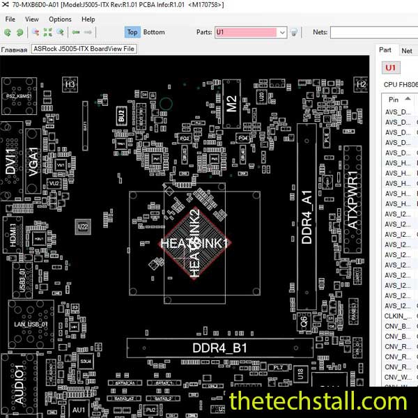 ASRock J5005-ITX BoardView File