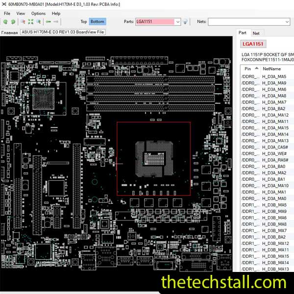 ASUS H170M-E D3 BoardView File