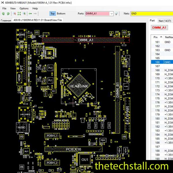 ASUS J1900M-A BoardView File
