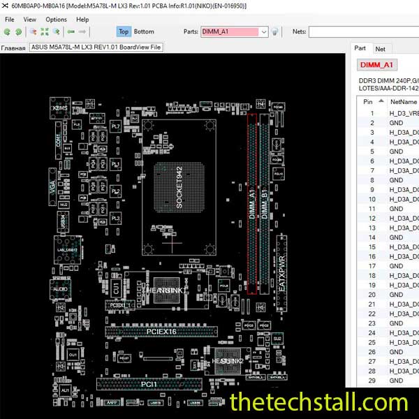 ASUS M5A78L-M LX3 BoardView File