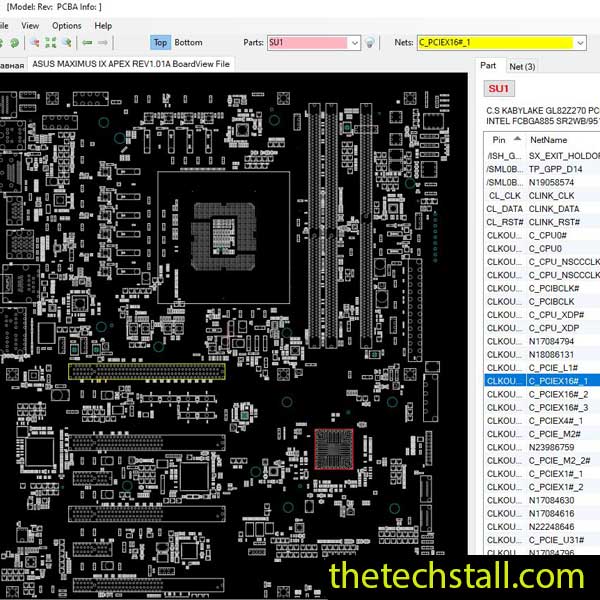 ASUS MAXIMUS IX APEX BoardView File