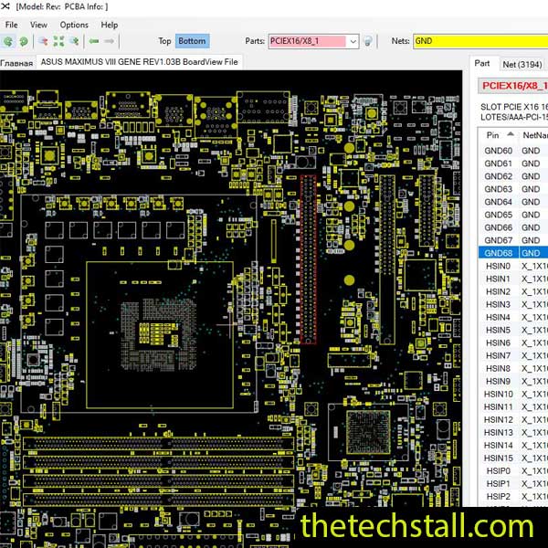 ASUS MAXIMUS VIII GENE BoardView File