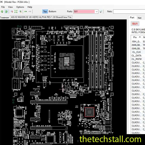 ASUS MAXIMUS VIII HERO ALPHA BoardView File