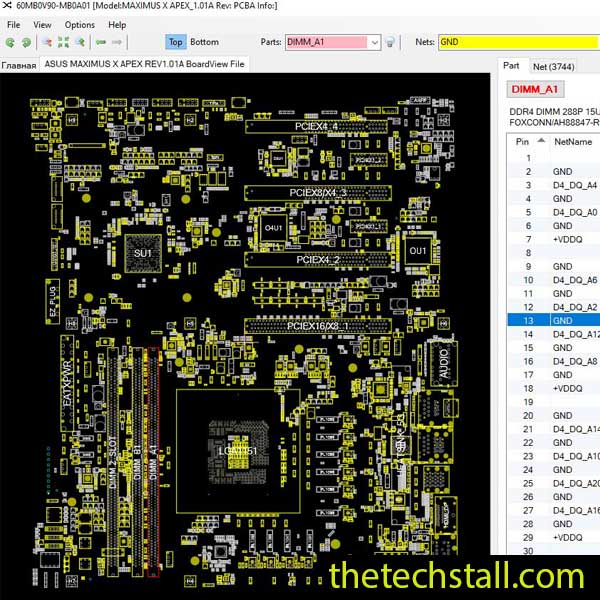 ASUS MAXIMUS X APEX BoardView File