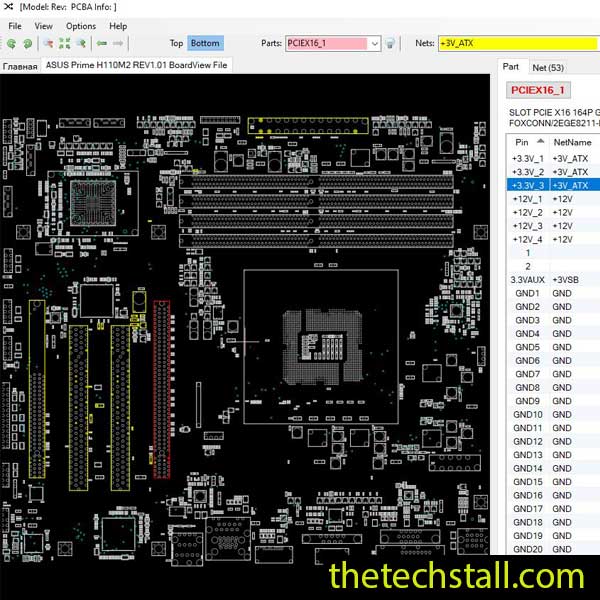 ASUS Prime H110M2 BoardView File