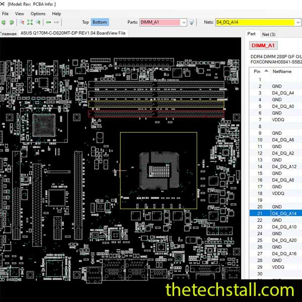 ASUS Q170M-C-D820MT-DP BoardView File