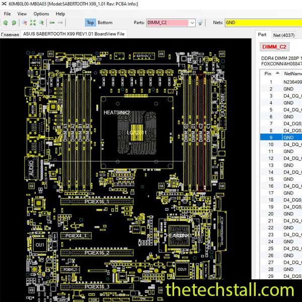 ASUS SABERTOOTH X99 BoardView File