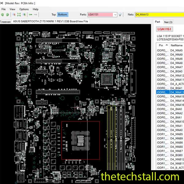 ASUS SABERTOOTH Z170 MARK 1 BoardView File