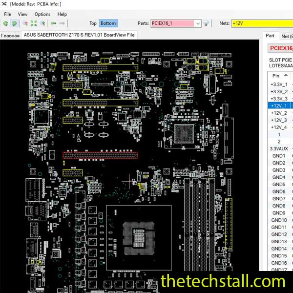 ASUS SABERTOOTH Z170 S BoardView File