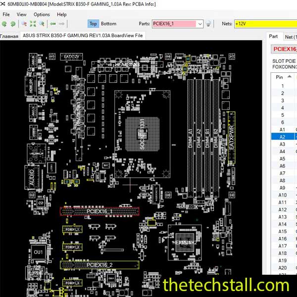 ASUS STRIX B350-F GAMUNG BoardView File