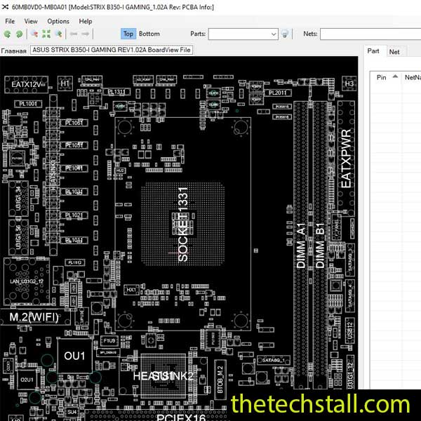 ASUS STRIX B350-I GAMING BoardView File