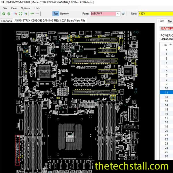ASUS STRIX X299-XE GAMING BoardView File