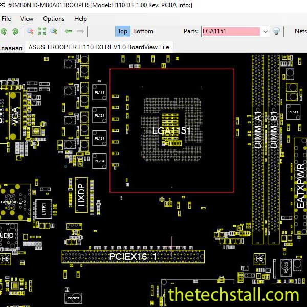 ASUS TROOPER H110 D3 BoardView File