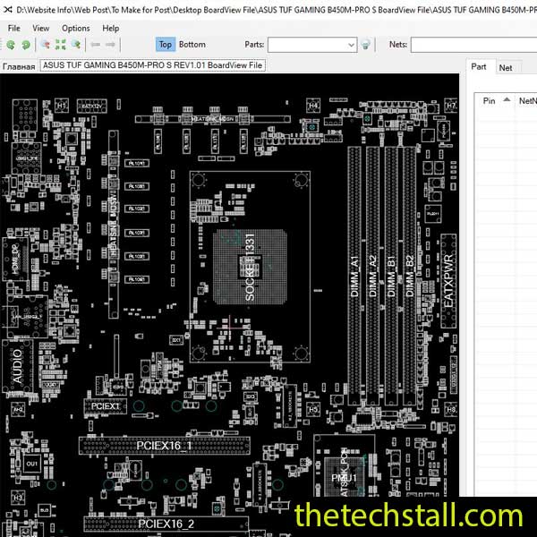ASUS TUF GAMING B450M-PRO S BoardView File