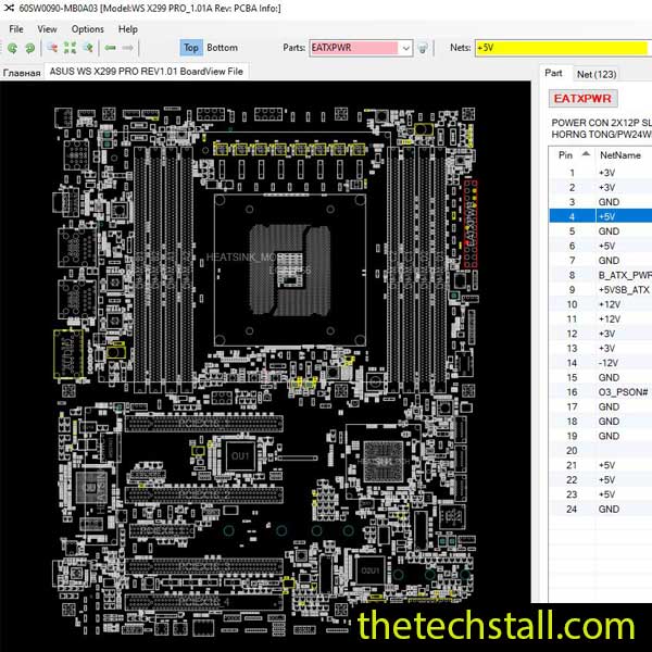 ASUS WS X299 PRO BoardView File