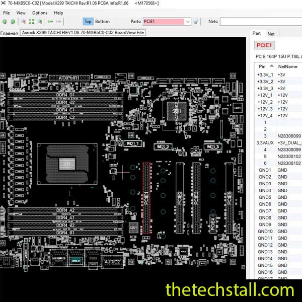 Asrock X299 TAICHI 70-MXB5C0-C02 BoardView File