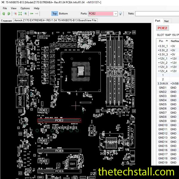 Asrock Z170 EXTREME4+ 70-MXB070-B13 BoardView File