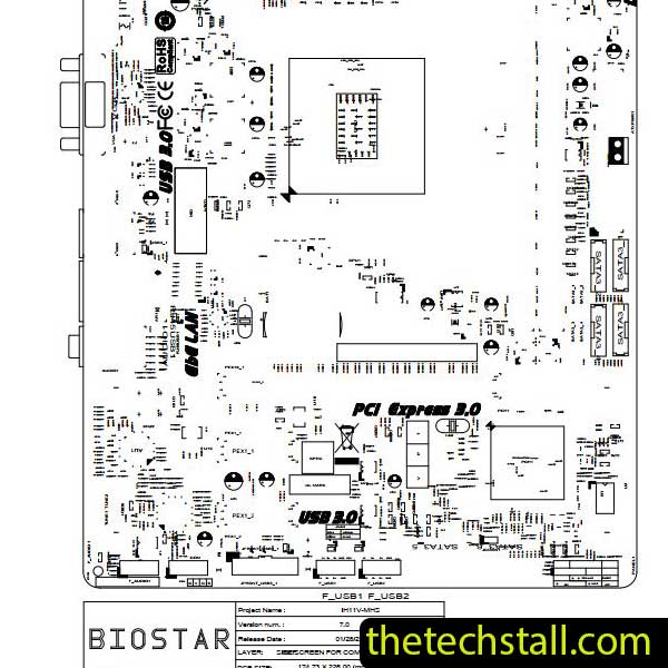 Biostar H110MC-Q3 D3/H110MLC D4 IH11V-MHS BoardView File