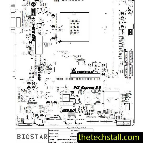Biostar H110MD PRO D4 IH11N-MHS BoardView File