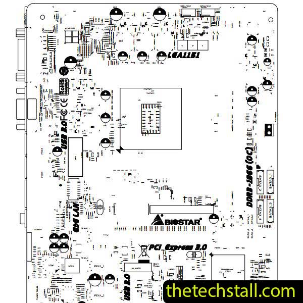 Biostar H110MD PRO IH11H-MHS BoardView File