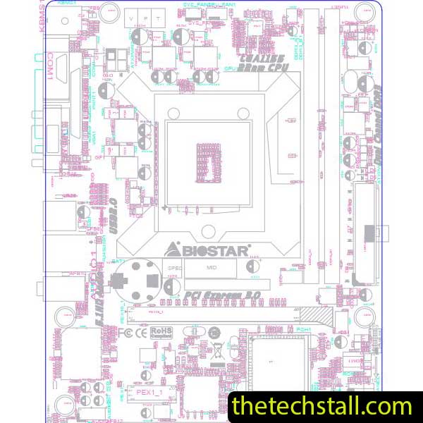 Biostar H61MGP IH618-MHS BoardView File