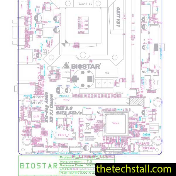Biostar H81MLC IH81C-MHS BoardView File