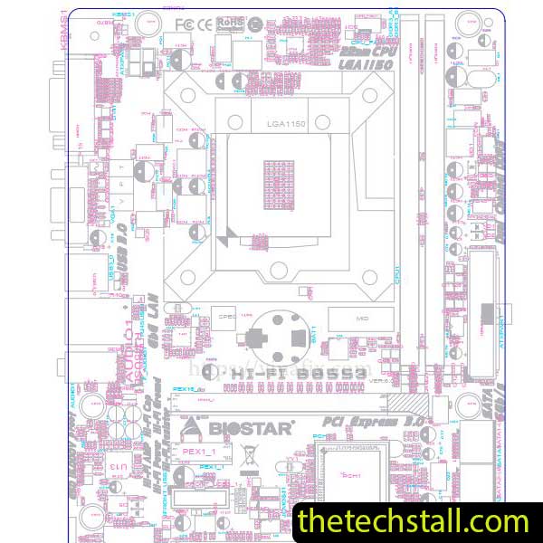 Biostar HIFI B85S3 IB85A-MHS BoardView File