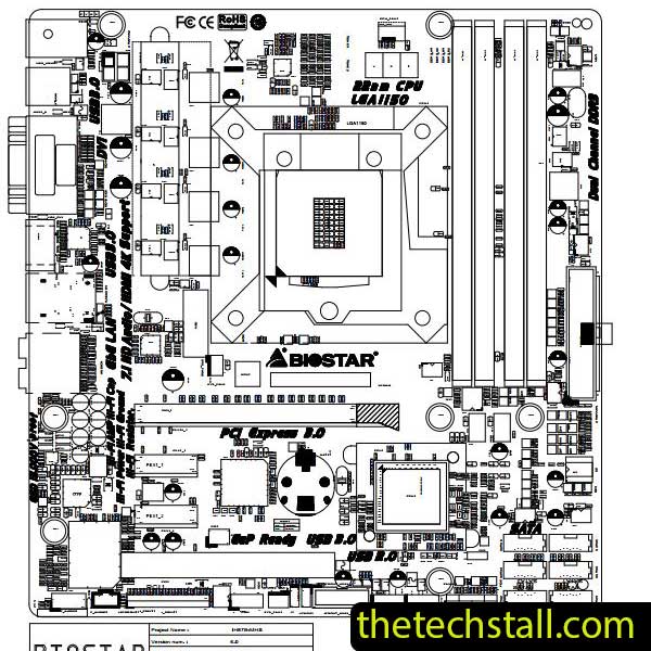 Biostar HIFI H87S2/B85S3+ IH87B-MHS BoardView File