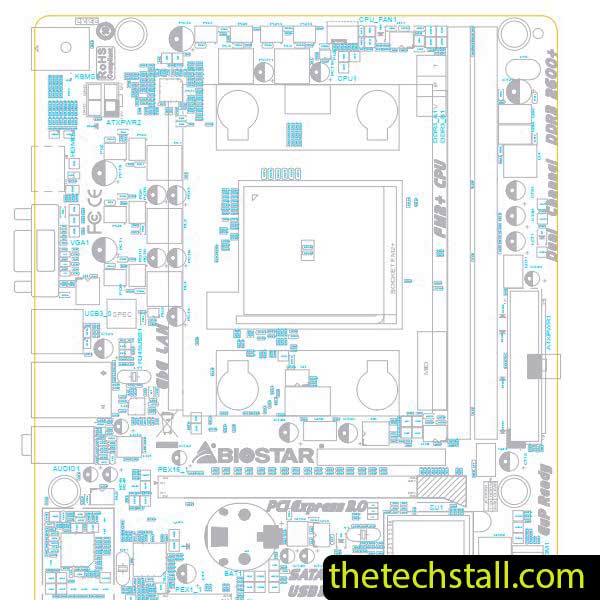 Biostar HIFI K1-A AA88F-M2S BoardView File