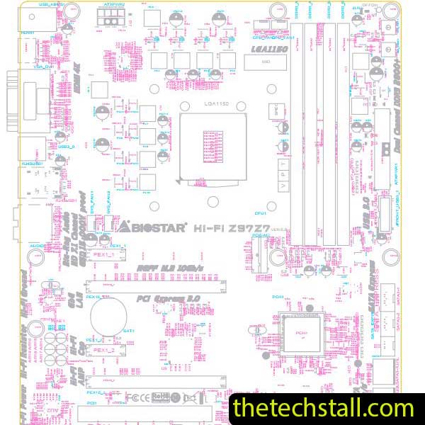 Biostar HIFI Z97WE IZ97A-AHT BoardView File