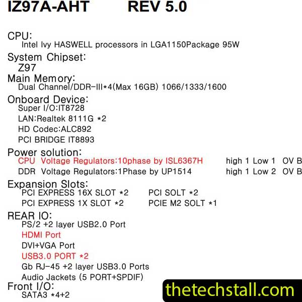 Biostar HIFI Z97WE IZ97A-AHT Schematic Diagram