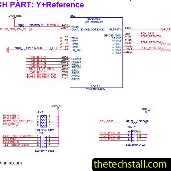 Biostar IB85MY-Q5 EB85B-MHS Schematic Diagram