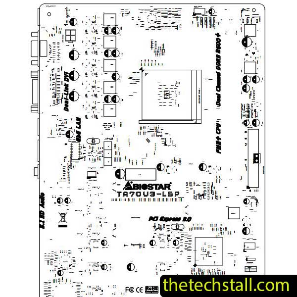 Biostar TA70U3-LSP AA70A-A2S BoardView File
