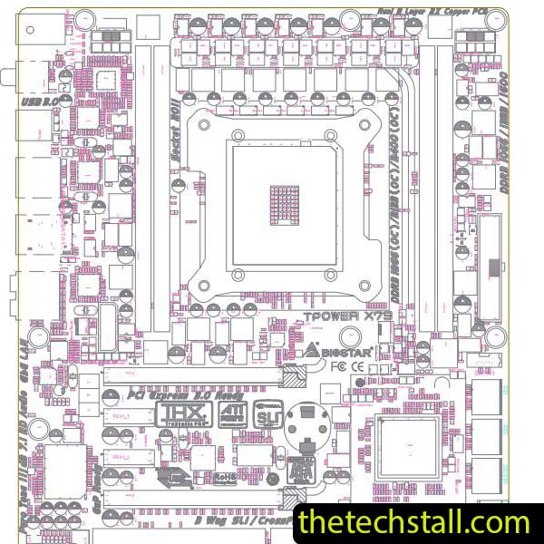 Biostar TPower X79 IX79A-AXT BoardView File