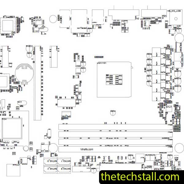 Gigabyte GA-B150-D3A BoardView File
