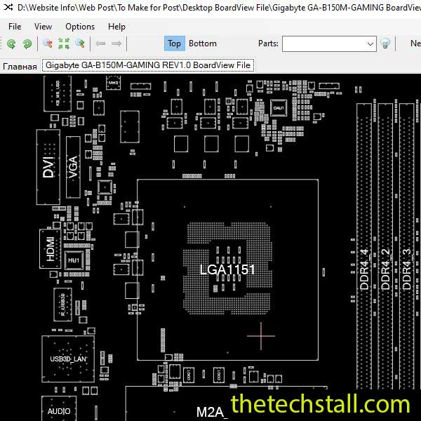 Gigabyte GA-B150M-GAMING BoardView File