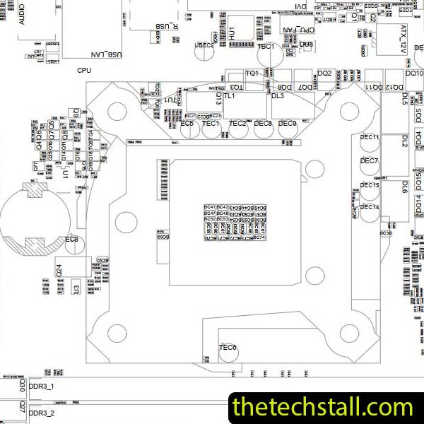 Gigabyte GA-H61M-DS2V BoardView File