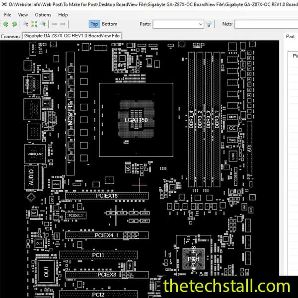 Gigabyte GA-Z87X-OC BoardView File