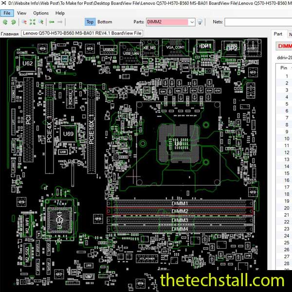 Lenovo Q570-H570-B560 MS-BA01 BoardView File