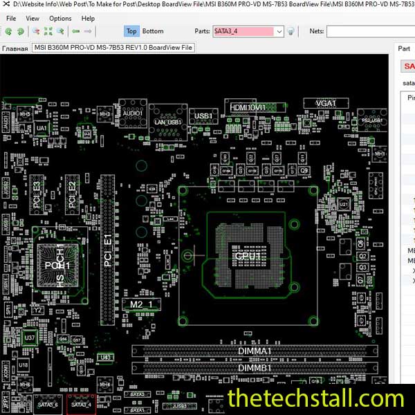 MSI B360M PRO-VD MS-7B53 BoardView File