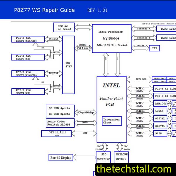 ASUS P8Z77-WS Schematic Diagram