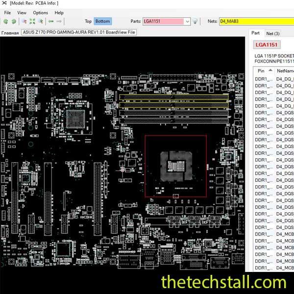 ASUS Z170 PRO GAMING-AURA BoardView File