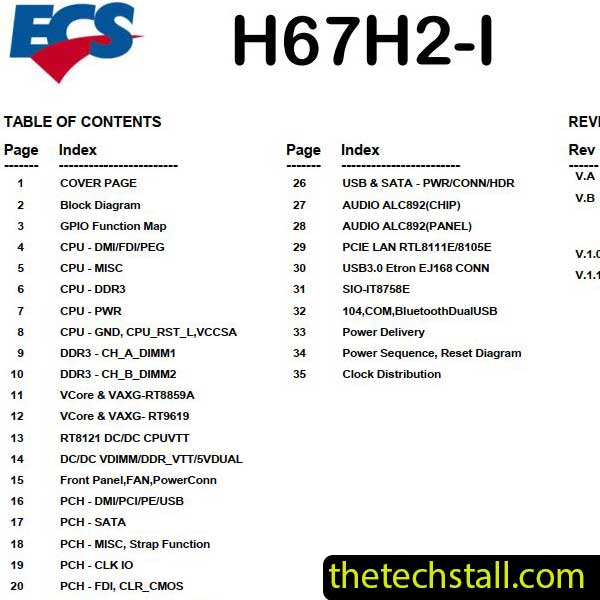 ECS H67H2-I Schematic Diagram