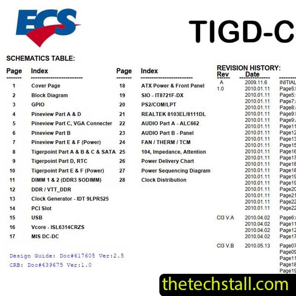 ECS TIGD-CI3 Schematic Diagram